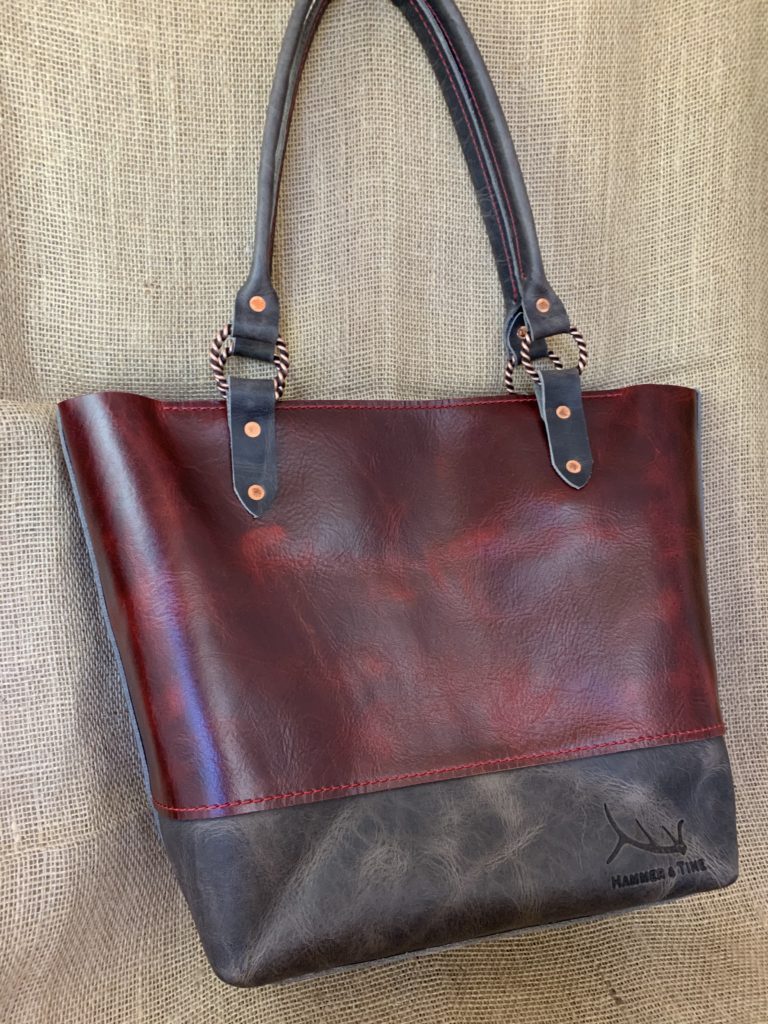 Red and Gray Large Tote