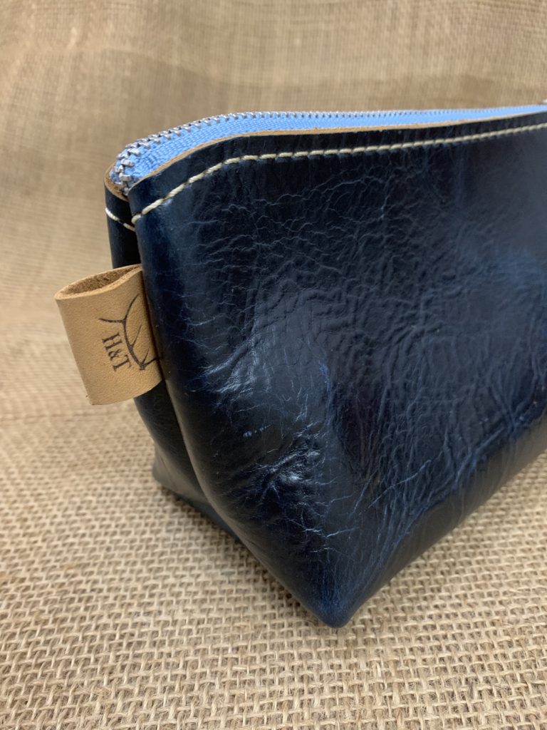 Dark Blue Cosmetics Bag