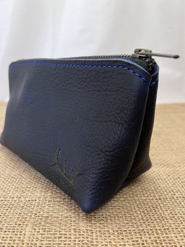 Large Navy Cosmetics Bag