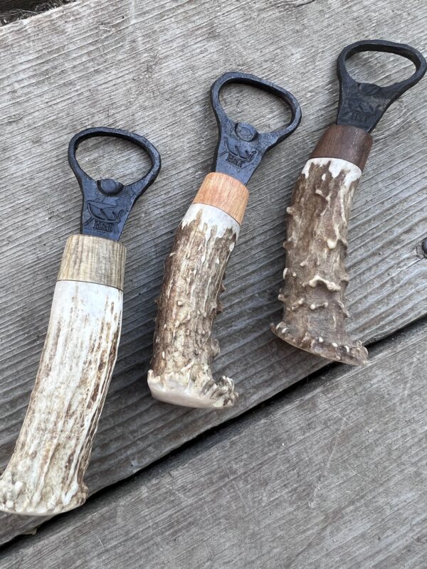 Forged Bottle Openers - Antler Handle - Image 2