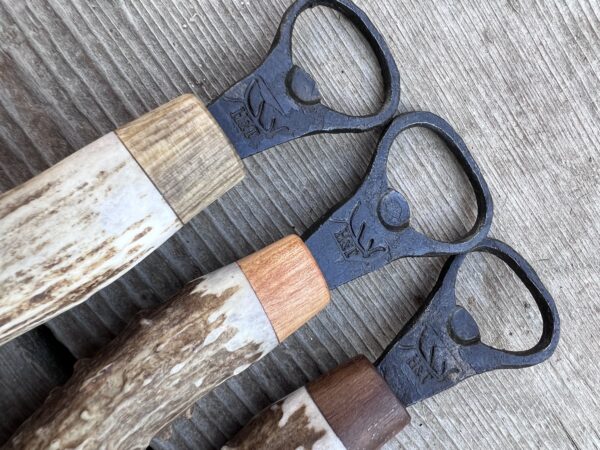 Forged Bottle Openers - Antler Handle