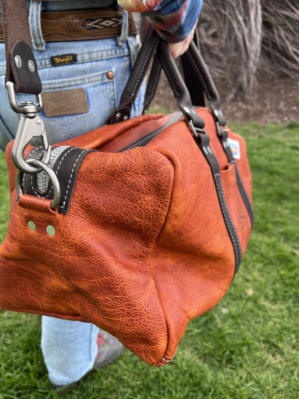 Brick Orange Duffel Bag - Image 2