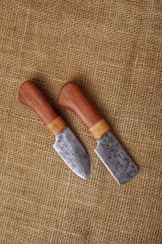 Cheese Knife Set of 2- Wood Handles - Image 2