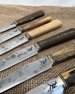 Steak Knife Set of 6 - Pine Handles