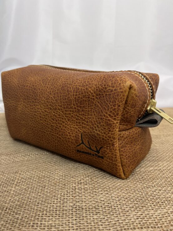 Large Dopp Kit - Golden Brown - Image 4