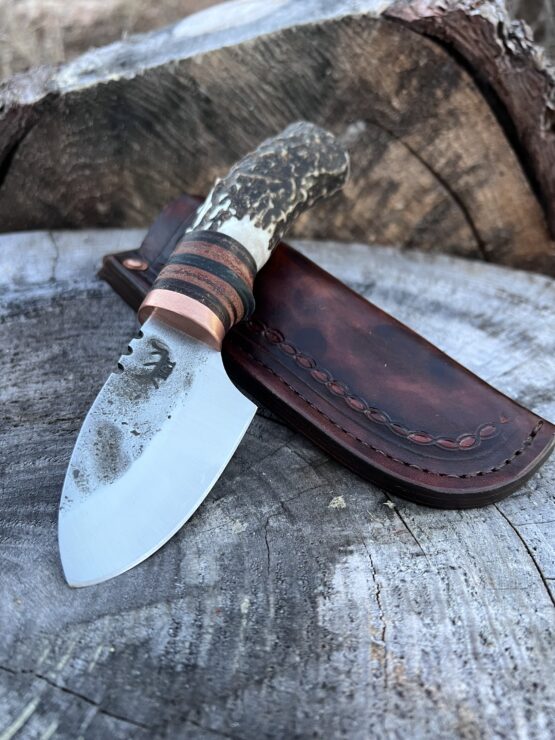 Elk Hunter - Antler Handle Copper Bolster