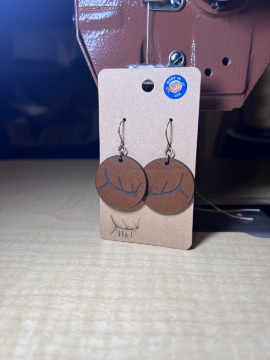 Brown Antler Earrings - Image 2