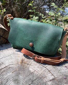 Small Purse - Green/Brown