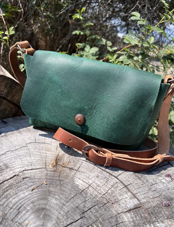 Small Purse - Green/Brown